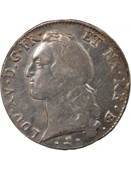 LOUIS XV - ECU AUX BRANCHES D'OLIVIER 1768 PAU