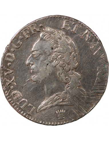 LOUIS XV - ÉCU ARGENT A LA VIEILLE TÊTE 1773 I LIMOGES