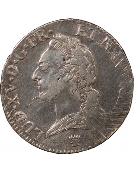 LOUIS XV - ÉCU ARGENT A LA VIEILLE TÊTE 1773 I LIMOGES