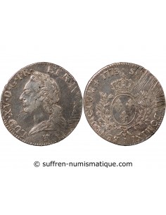 LOUIS XV - ÉCU ARGENT A LA VIEILLE TÊTE 1773 I LIMOGES