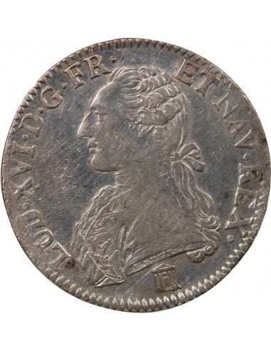 LOUIS XVI - ÉCU ARGENT AUX BRANCHES D'OLIVIER 1785 K BORDEAUX