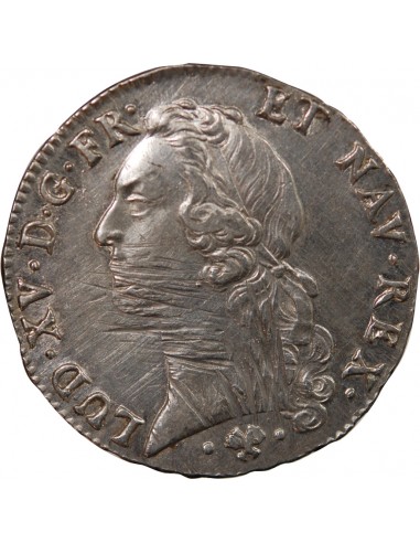 LOUIS XV - ÉCU ARGENT AU BANDEAU 1764 L BAYONNE