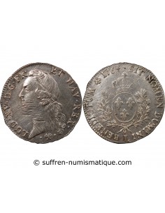 LOUIS XV - ÉCU ARGENT AU BANDEAU 1764 L BAYONNE