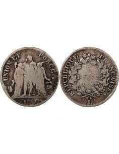 UNION et FORCE, DIRECTOIRE - 5 FRANCS AN 9 L BAYONNE 2