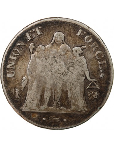 UNION et FORCE, DIRECTOIRE - 5 FRANCS AN 10 L BAYONNE