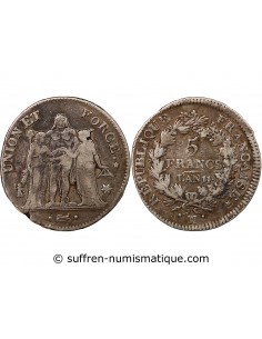 UNION et FORCE, DIRECTOIRE - 5 FRANCS AN 11 MA MARSEILLE