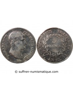 BONAPARTE Ier CONSUL﻿ - 5 FRANCS ARGENT AN 12 A PARIS
