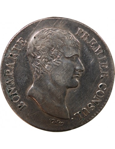 BONAPARTE Ier CONSUL﻿ - 5 FRANCS ARGENT AN 12 T NANTES