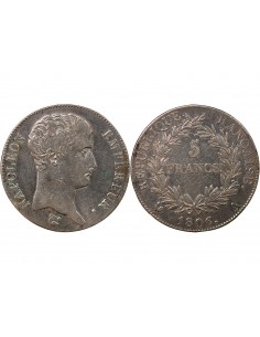 NAPOLEON Ier - 5 FRANCS 1806 A PARIS "Type République" 2