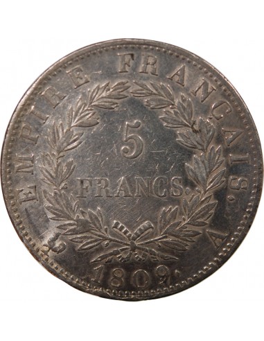 NAPOLEON Ier - 5 FRANCS 1809 A PARIS