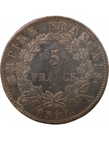 NAPOLEON Ier - 5 FRANCS 1809 A PARIS