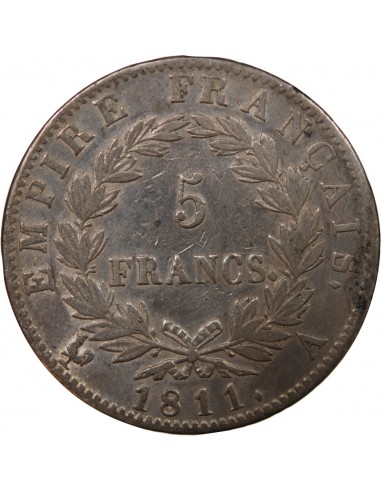 NAPOLEON Ier - 5 FRANCS 1811 A PARIS
