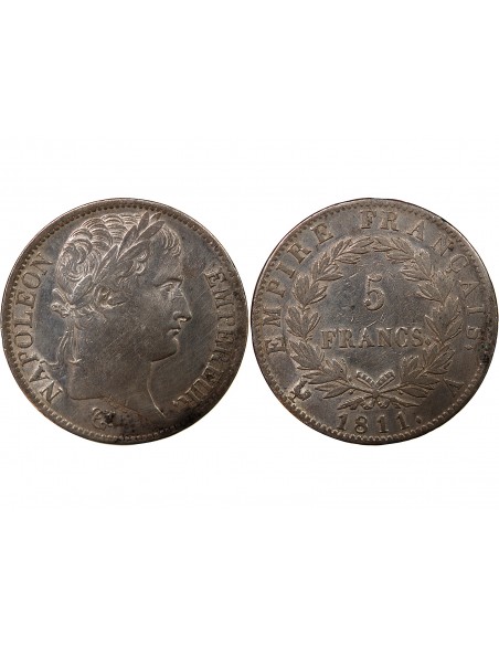 NAPOLEON Ier - 5 FRANCS 1811 A PARIS