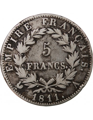 NAPOLEON Ier - 5 FRANCS 1811 A PARIS