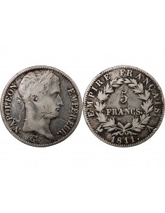 NAPOLEON Ier - 5 FRANCS 1811 A PARIS 2