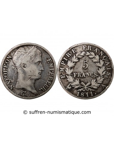 NAPOLEON Ier - 5 FRANCS 1811 A PARIS