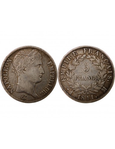NAPOLEON Ier - 5 FRANCS 1811 M TOULOUSE