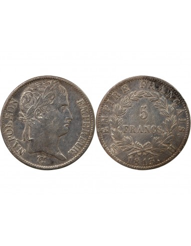 NAPOLEON Ier - 5 FRANCS 1813 H LA ROCHELLE