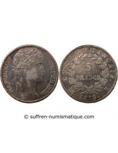 NAPOLEON Ier - 5 FRANCS 1813 K BORDEAUX