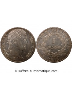NAPOLEON Ier - 5 FRANCS 1813 W LILLE