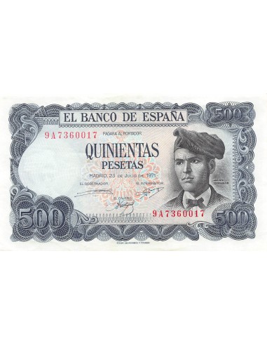ESPAGNE, JACINTO VERDAGUER - 500 PESETAS 1971