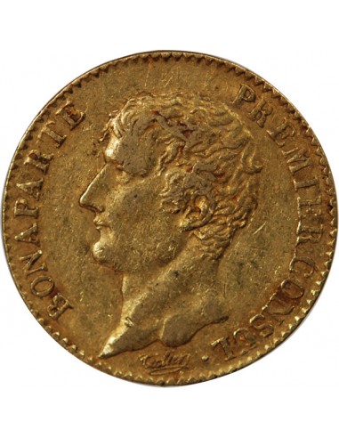 BONAPARTE 1er CONSUL - 20 FRANCS OR AN 12 A PARIS