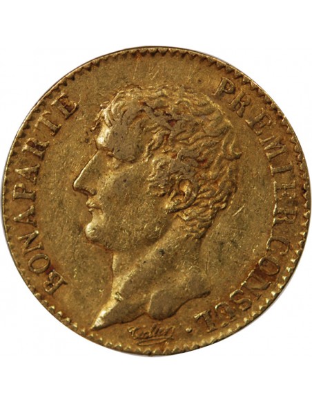 BONAPARTE 1er CONSUL - 20 FRANCS OR AN 12 A PARIS