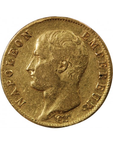 NAPOLEON Ier﻿ - 20 FRANCS OR 1806 A PARIS﻿ "Calendrier grégorien"