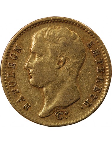 NAPOLEON Ier - 20 FRANCS OR 1807 A PARIS "Type Transitoire"