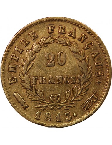 NAPOLÉON Ier - 20 FRANCS OR 1813 UTRECHT