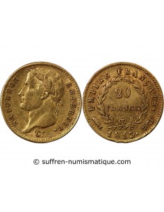 NAPOLÉON Ier - 20 FRANCS OR 1813 UTRECHT