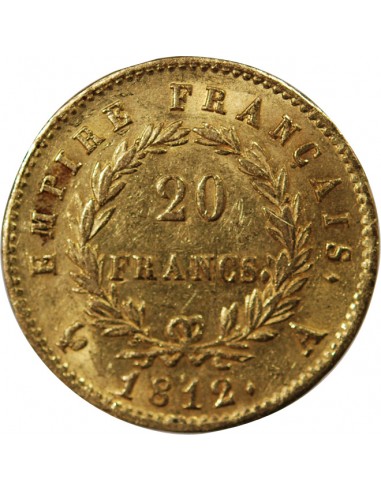NAPOLÉON Ier - 20 FRANCS OR 1812 A PARIS