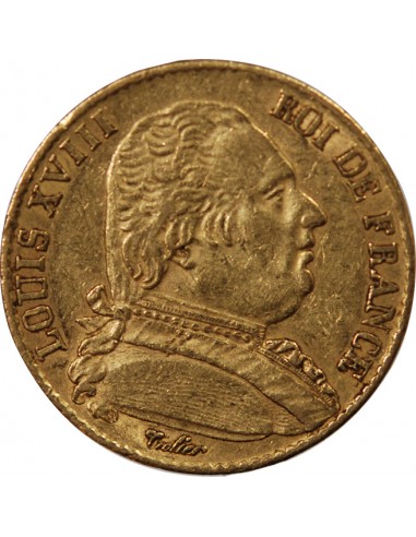 LOUIS XVIII - 20 FRANCS OR 1815 A PARIS