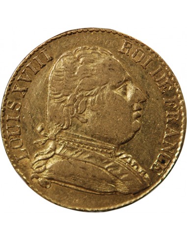 LOUIS XVIII - 20 FRANCS OR 1815 R LONDRES﻿