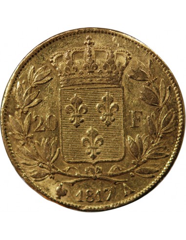 LOUIS XVIII - 20 FRANCS OR 1817 A PARIS