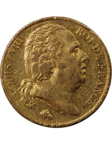 LOUIS XVIII - 20 FRANCS OR 1819 A PARIS