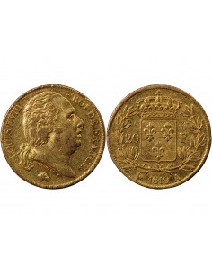 LOUIS XVIII - 20 FRANCS OR 1819 A PARIS 2