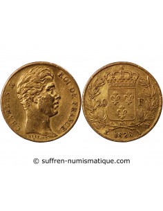 CHARLES X - 20 FRANCS OR 1828 A PARIS "4,5 Feuilles"﻿