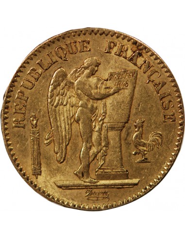 GENIE - 20 FRANCS OR 1849 A PARIS "Deuxième République"