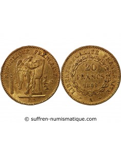GENIE - 20 FRANCS OR 1849 A PARIS "Deuxième République"
