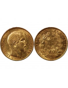 LOUIS-NAPOLEON BONAPARTE - 20 FRANCS OR 1852 A PARIS 2