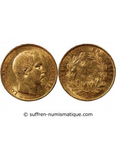 LOUIS-NAPOLEON BONAPARTE - 20 FRANCS OR 1852 A PARIS