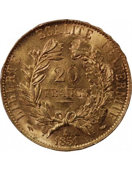 CERES - 20 FRANCS OR 1851 A PARIS﻿
