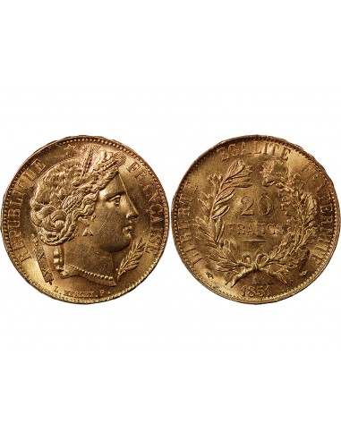CERES - 20 FRANCS OR 1851 A PARIS﻿