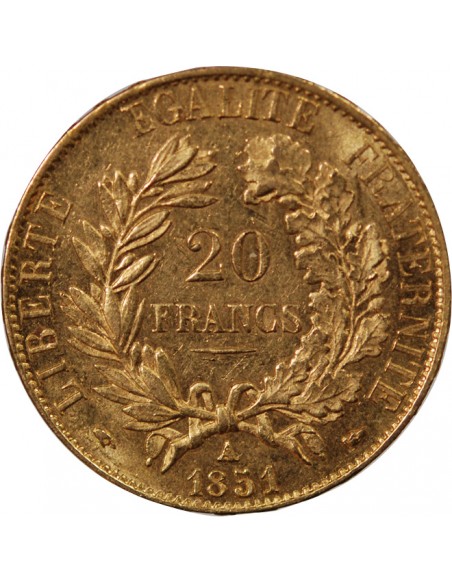 CERES ﻿- 20 FRANCS OR 1851 A PARIS﻿