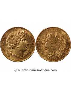 CERES ﻿- 20 FRANCS OR 1851 A PARIS﻿