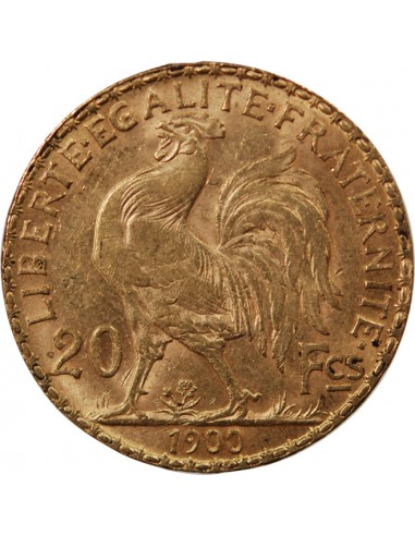 MARIANNE, COQ - 20 FRANCS OR 1900