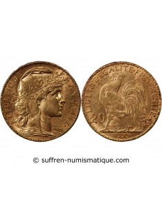 MARIANNE, COQ - 20 FRANCS OR 1900