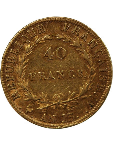 NAPOLEON Ier - 40 FRANCS OR AN 13 A PARIS﻿﻿