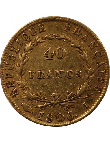 NAPOLEON Ier﻿ - 40 FRANCS OR 1806 I LIMOGES